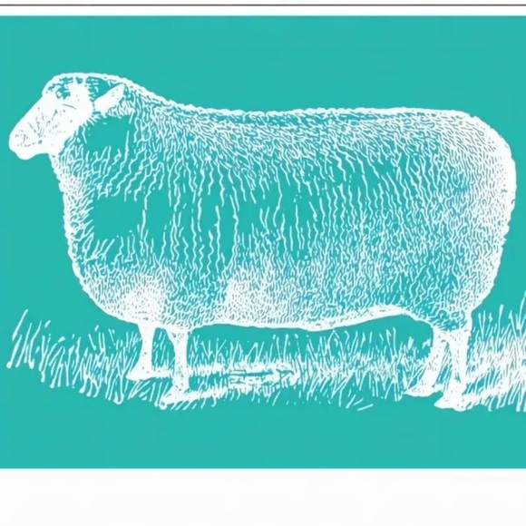 Reusable Self Adhesive Silk Screen Sheep Farmhouse Stencil Like Chalk Couture - Picture 1 of 1